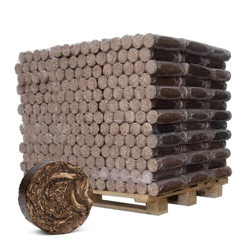 Bûches Densifiées Feuillus Palette 1 Tonne Promo