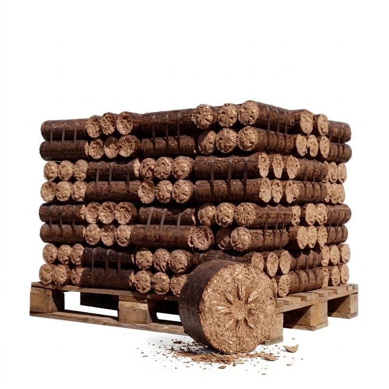 Bûches Densifiées Mixtes Demi-Palette 480kg Prix Mini