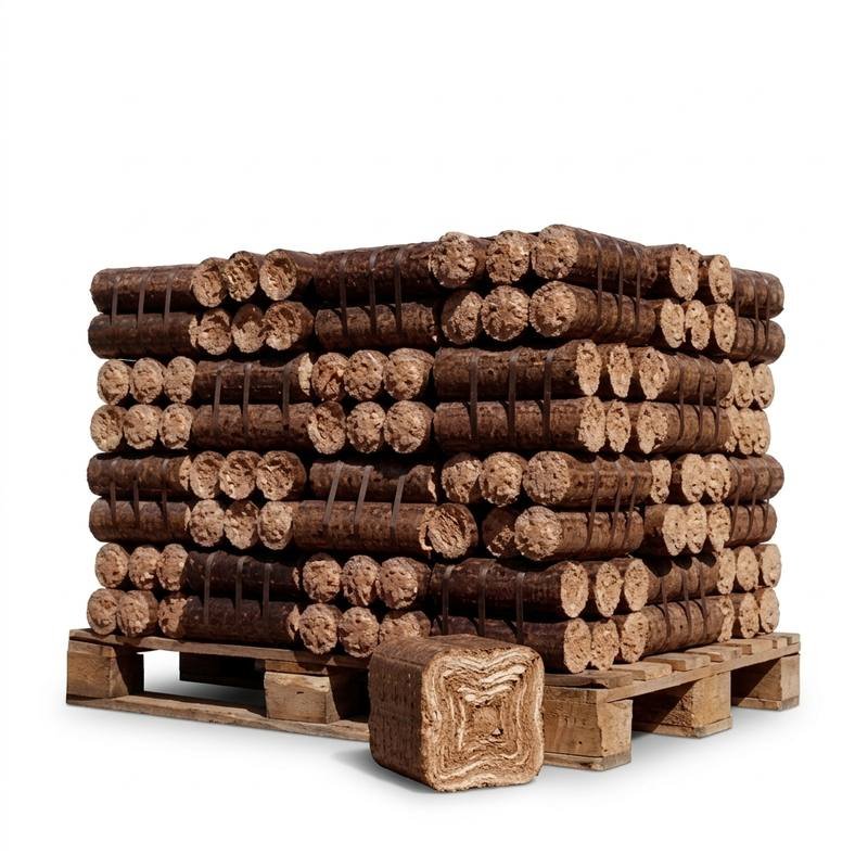 Bûches Densifiées Nuit Demi-Palette 480kg Économique