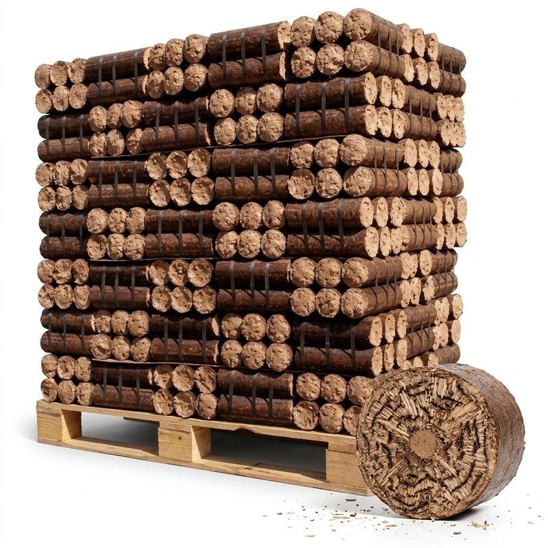 Bûches Densifiées Mixtes Palette 960kg Pas Cher