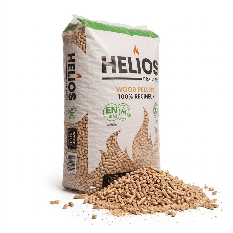Pellets HELIOS 100% Résineux 65 Sacs Meilleur Prix