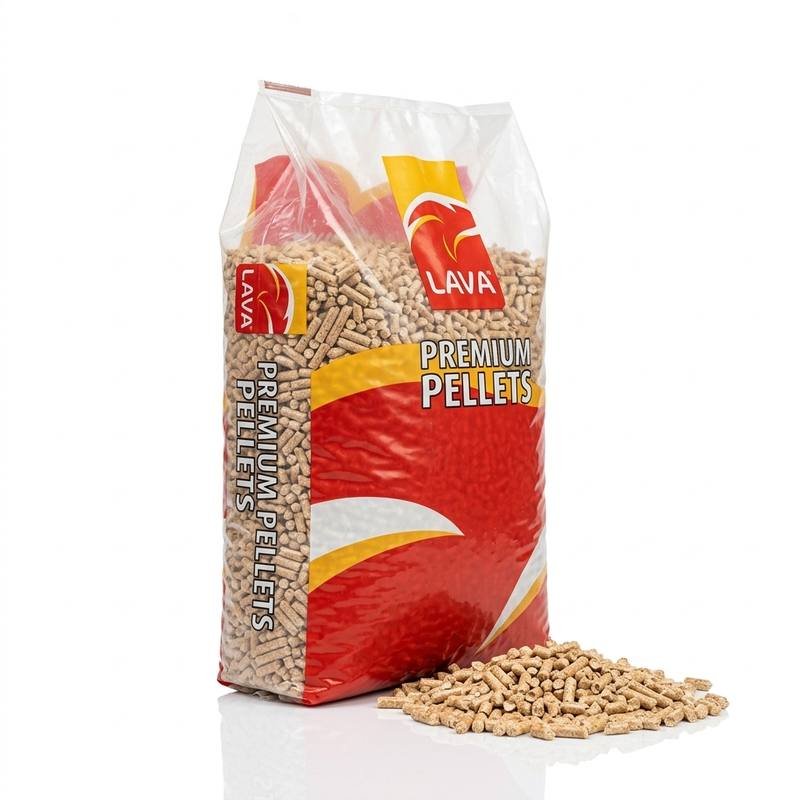Pellets LAVA 100% Résineux 65 Sacs Combustion Intense