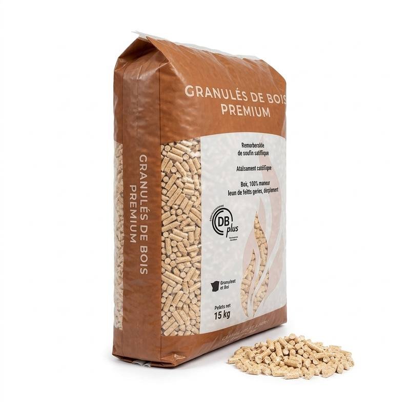 Pellets Rochefort 100% Résineux 65 Sacs Économique