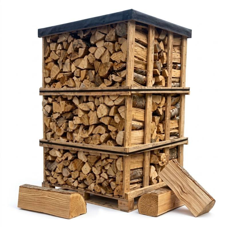 Palette 2,7 Stères Feuillus Durs 40cm Économique