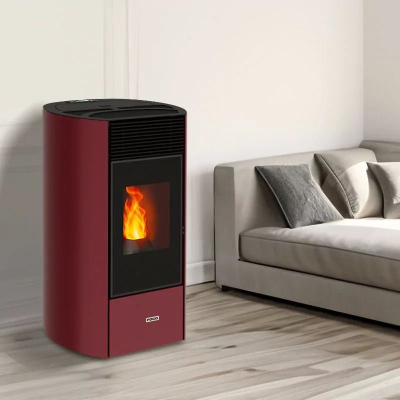 Poêle à granulés étanche Sfera 8 kW – Chauffage 80 m² – Rendement 95 % – Fonte design