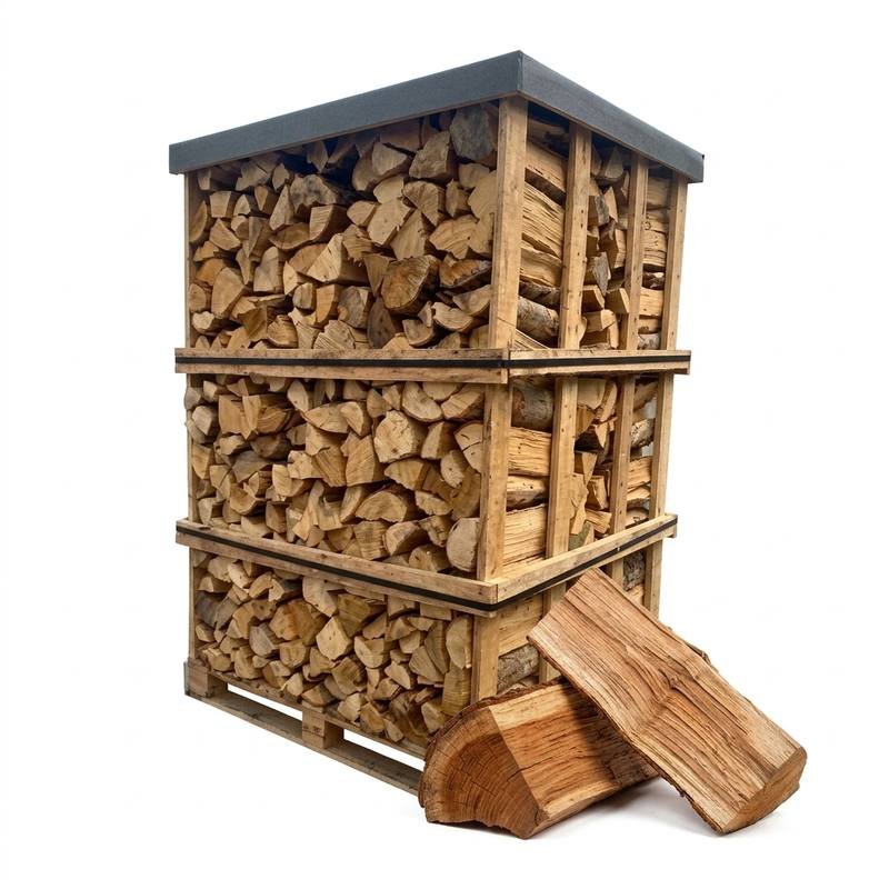 Palette 2,5 Stères Feuillus Durs 50cm Grand Format